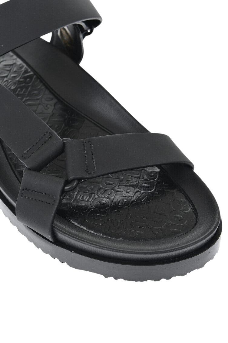 Black Leather Sandals 4