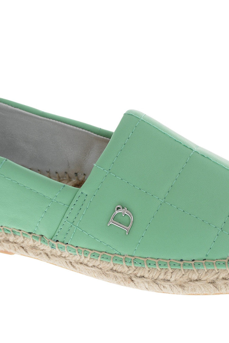 Green Leather Espadrilles 4