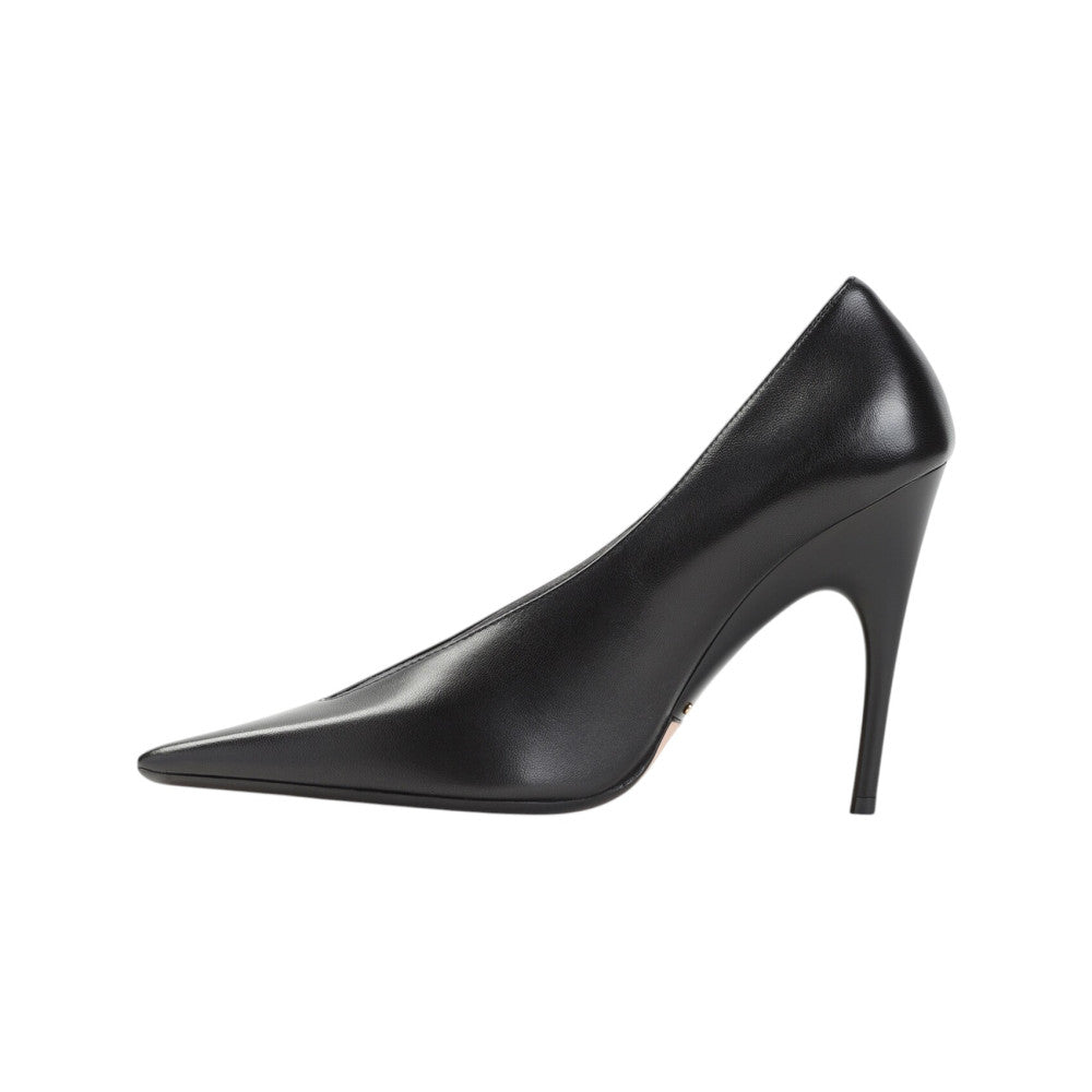 Black Solid Pumps 3