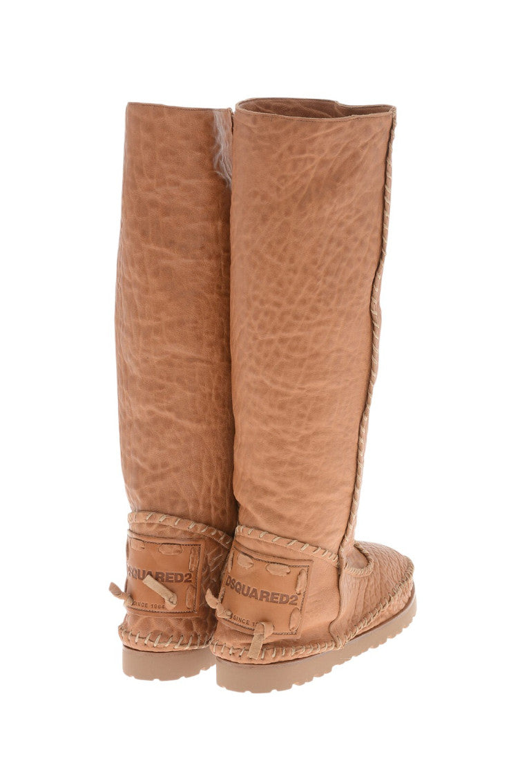 Brown Vintage Leather Boots 2