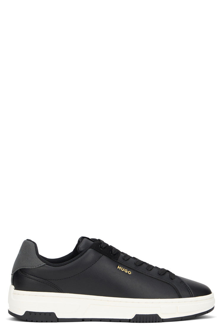 Black Leather Sneakers 1