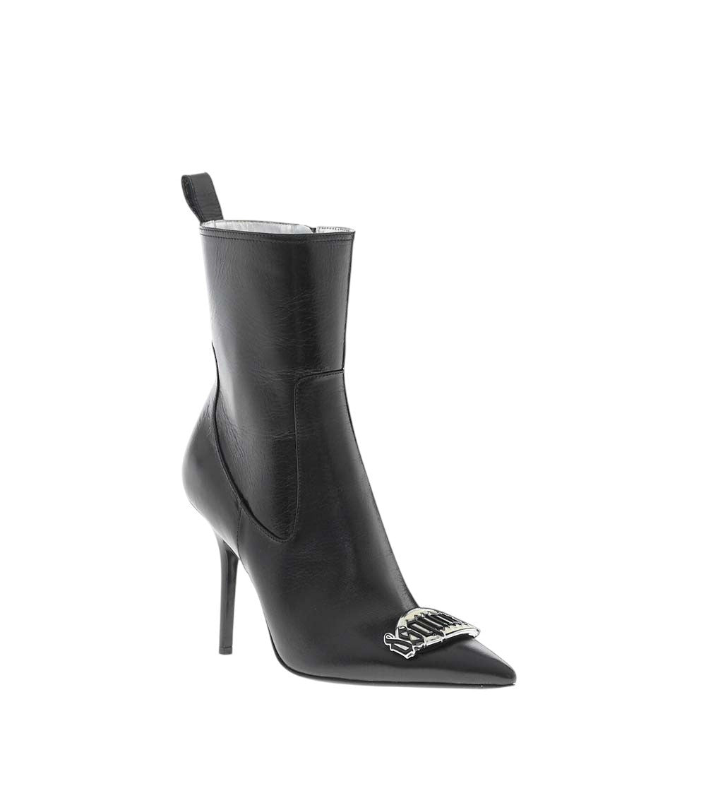 Black Leather Ankle Boots 1