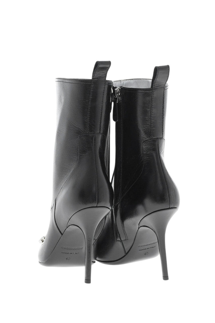 Black Leather Ankle Boots 2