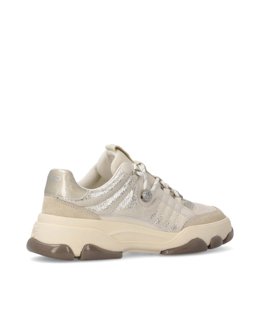 Silver Logo Sneakers 3