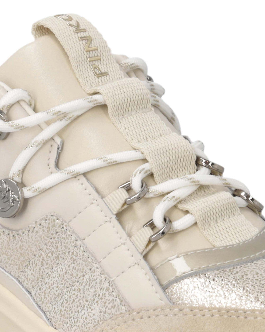 Silver Logo Sneakers 4