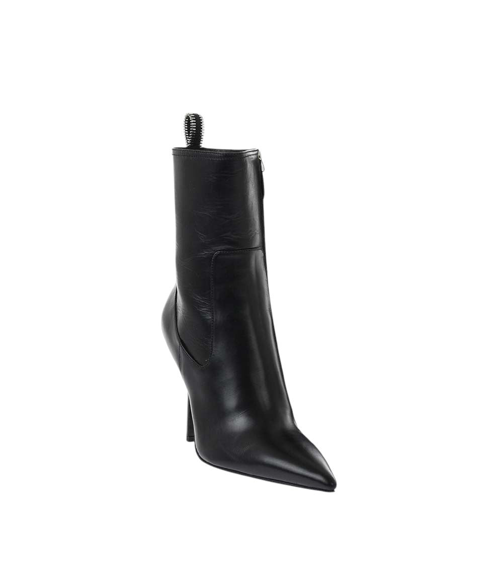 Black Point-Toe Ankle Boots 2