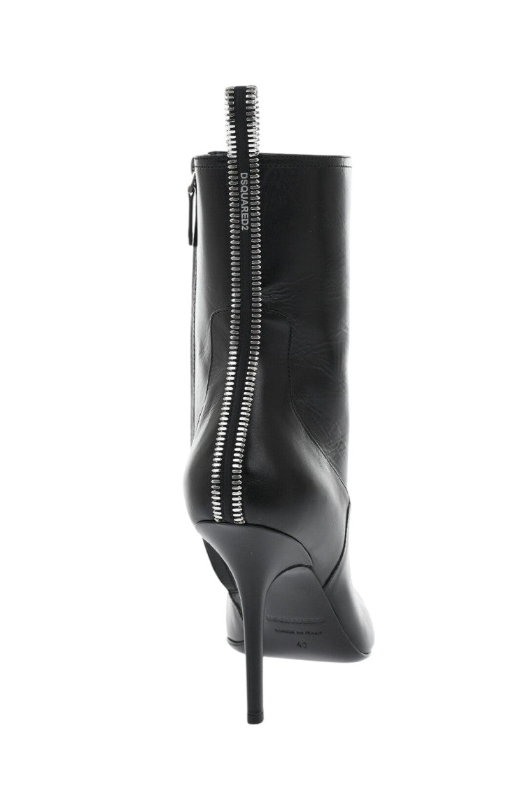 Black Point-Toe Ankle Boots 3