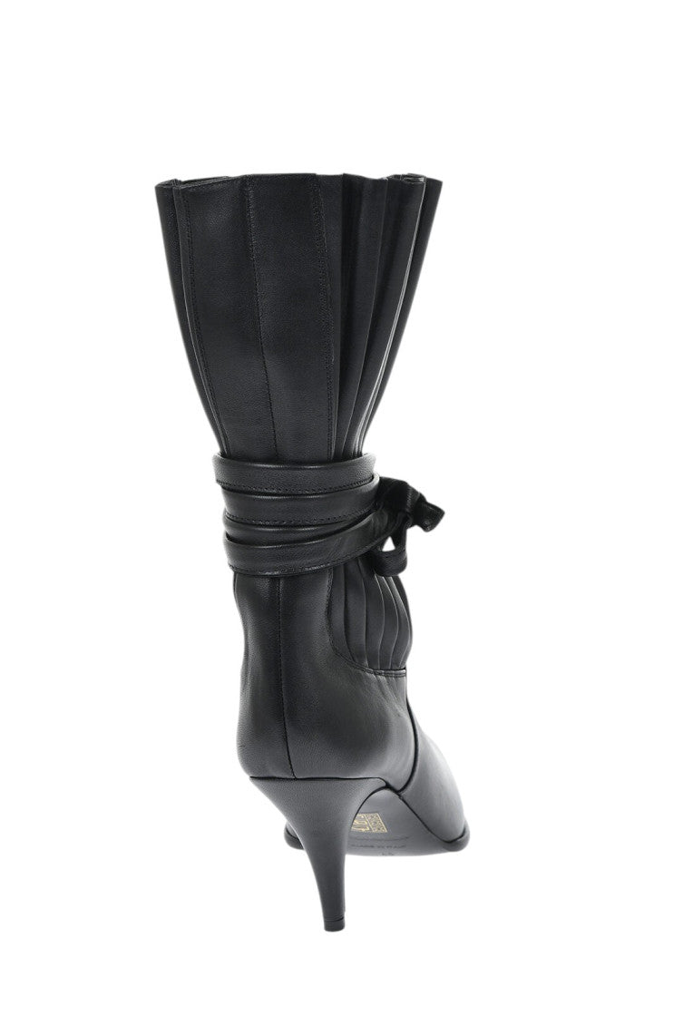 Black Leather Ankle Boots 2