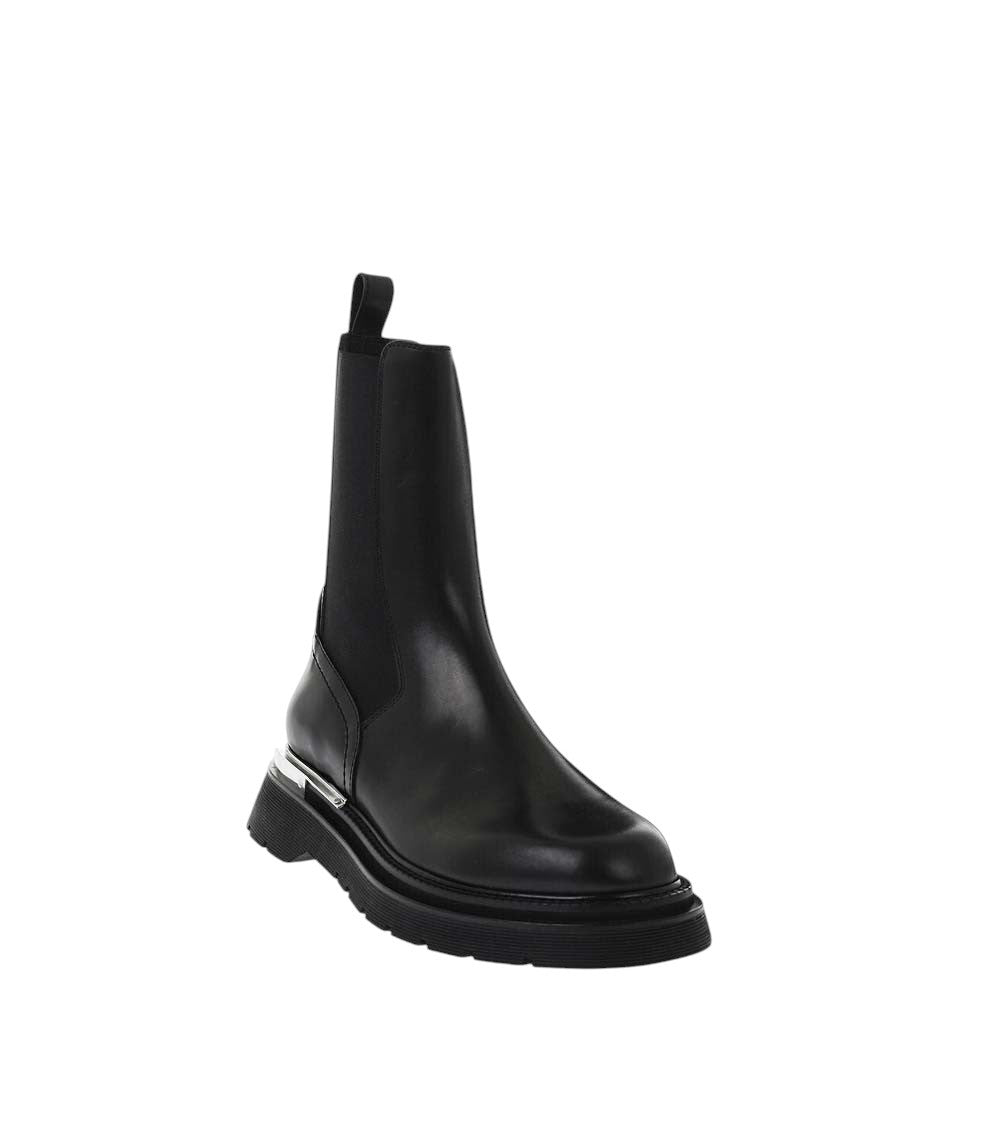 Black Leather Chelsea Boots 2