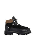 Black Leather Combat Boots 1