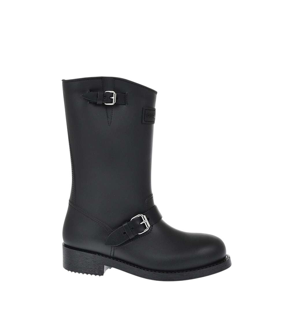 Black Leather Ankle Boots 1
