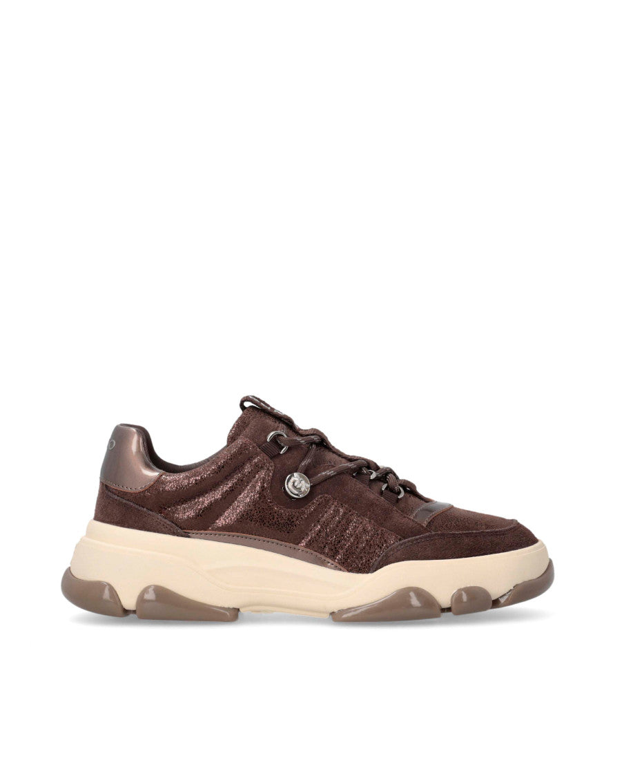 Brown Logo Sneakers 1