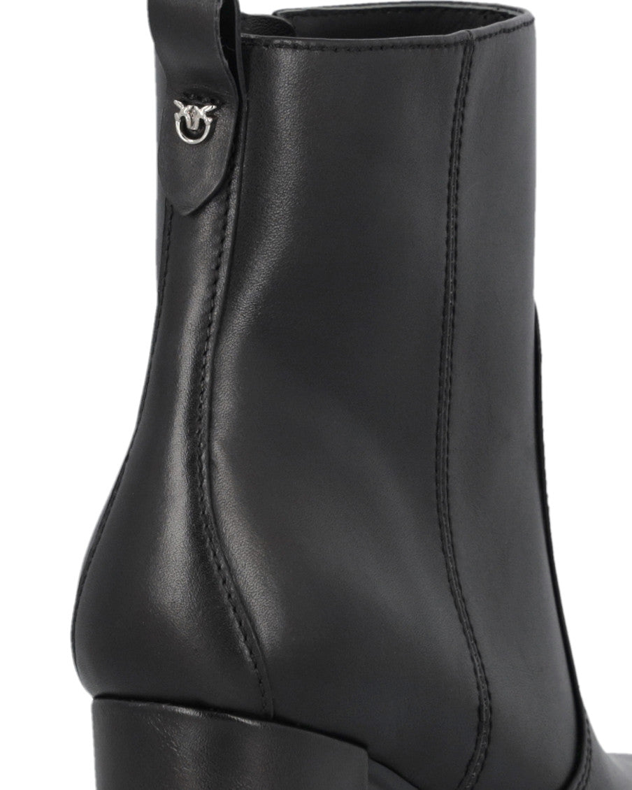Black Zipper Boots 4
