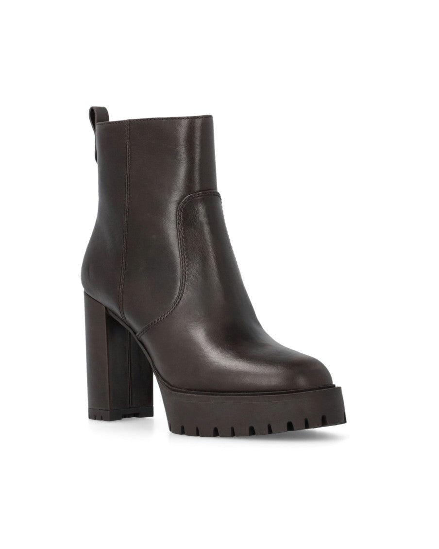 Brown Solid Boots 2
