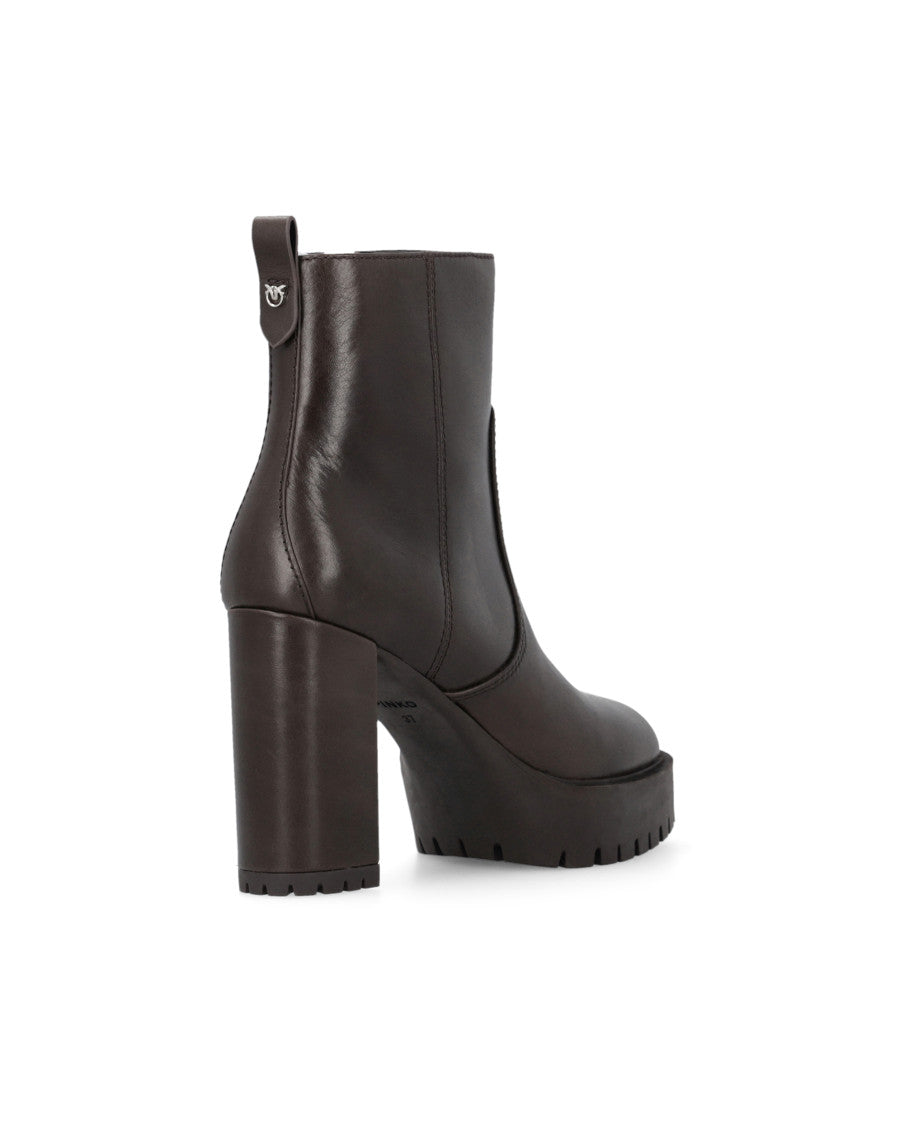 Brown Solid Boots 3