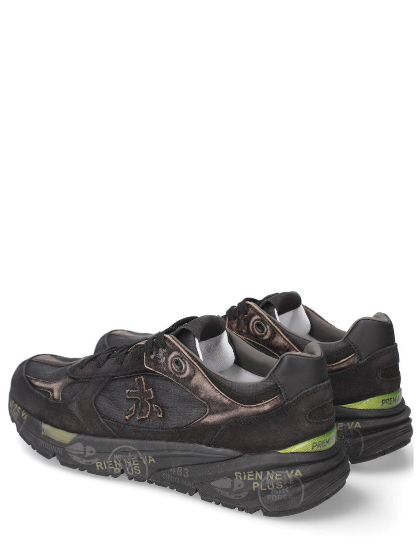 Black Lace Up Sneakers 3