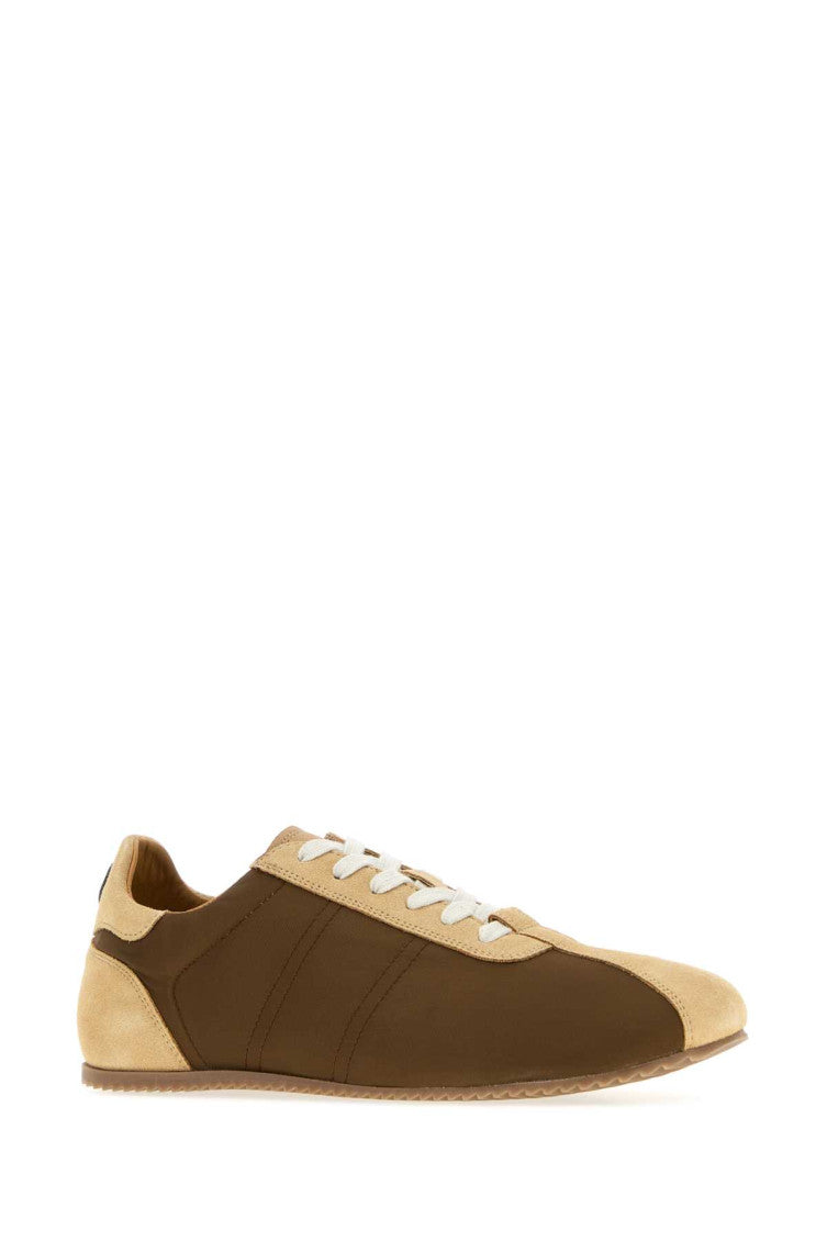 Brown Color Block Sneakers 2