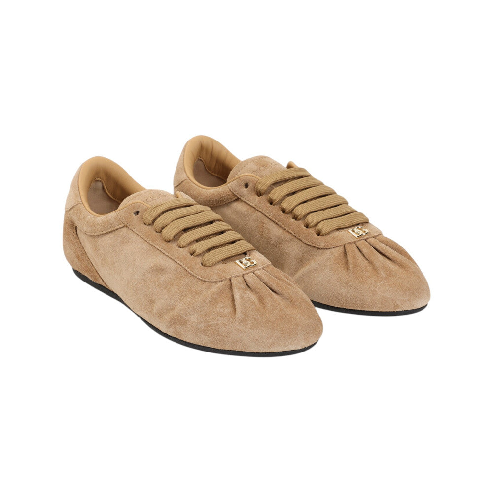 Beige Logo Sneakers 2