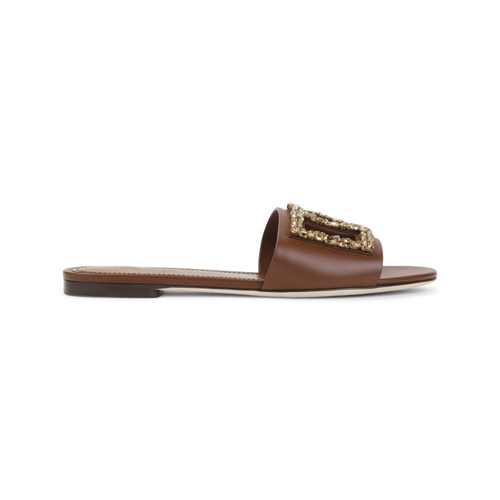 Brown Embellished Flats 1