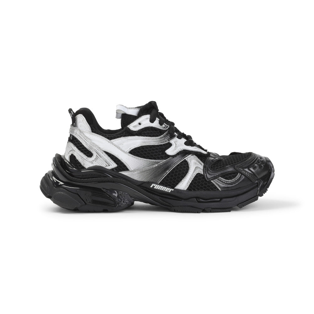 BlackWhite Color Block Sneakers 1