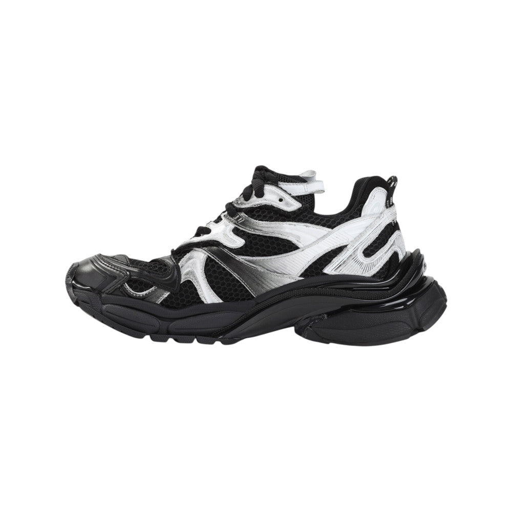 BlackWhite Color Block Sneakers 3