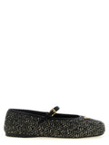 Black Logo Ballet Flats 1