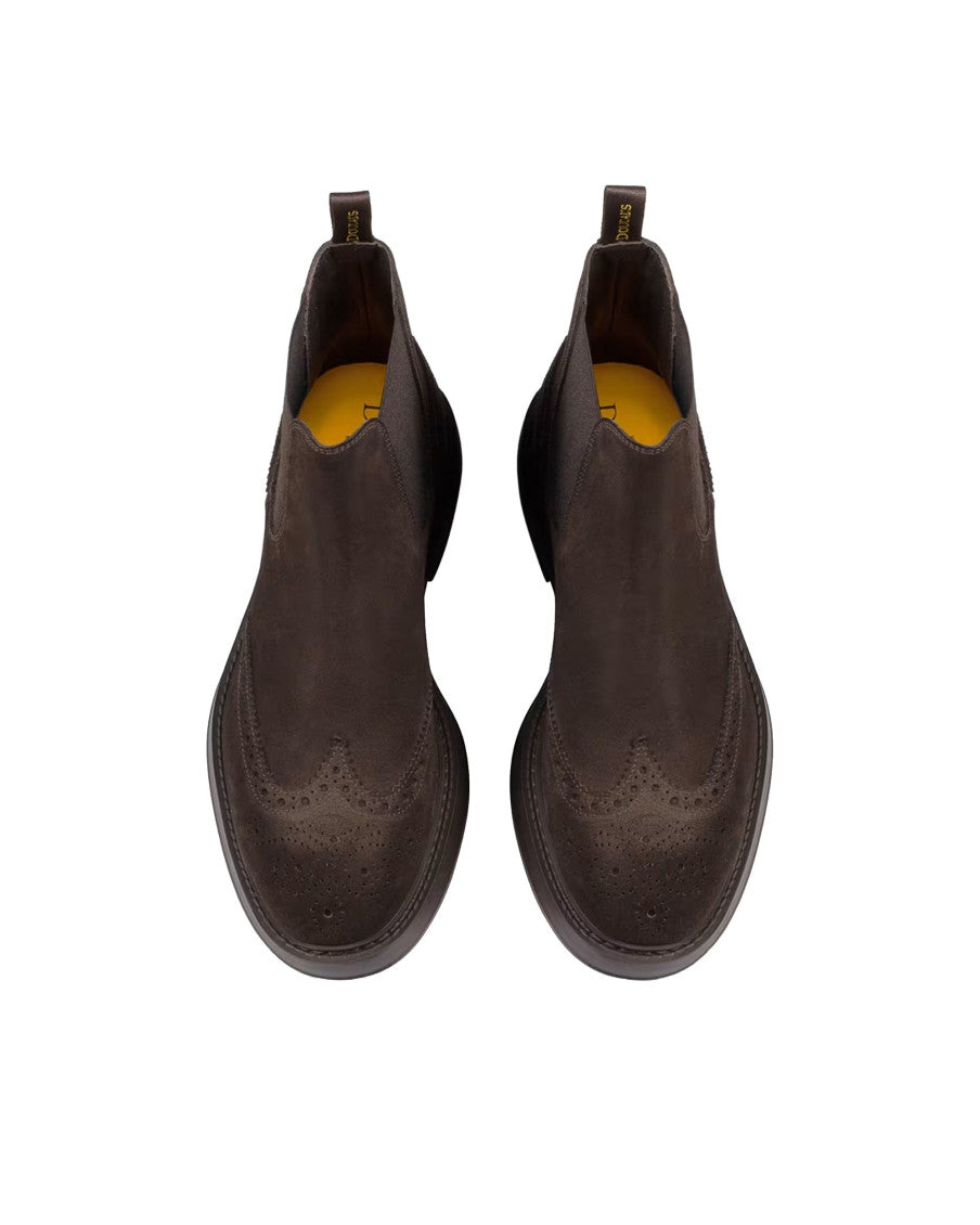 Dark Brown Suede Boots 3