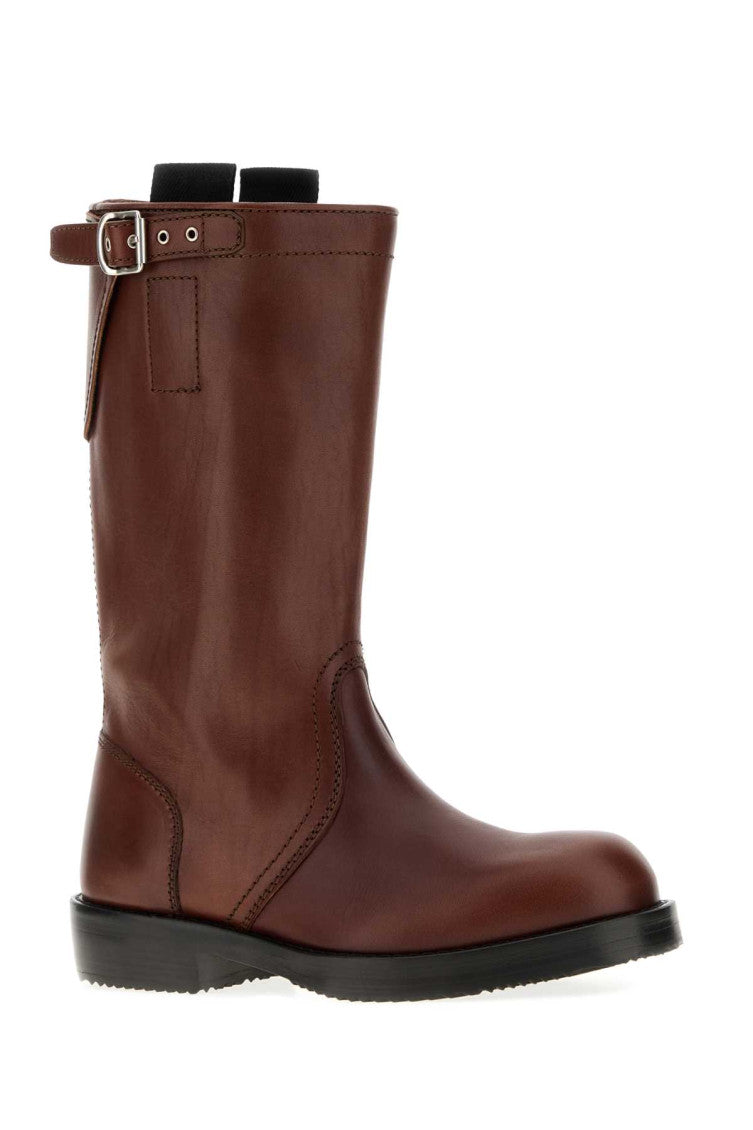 Dark Brown Leather Boots 2