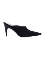 Black Slip On Mules 1
