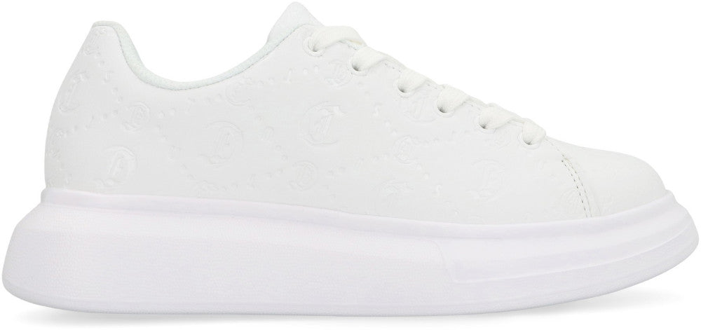 White Leather Low-top Sneakers 2