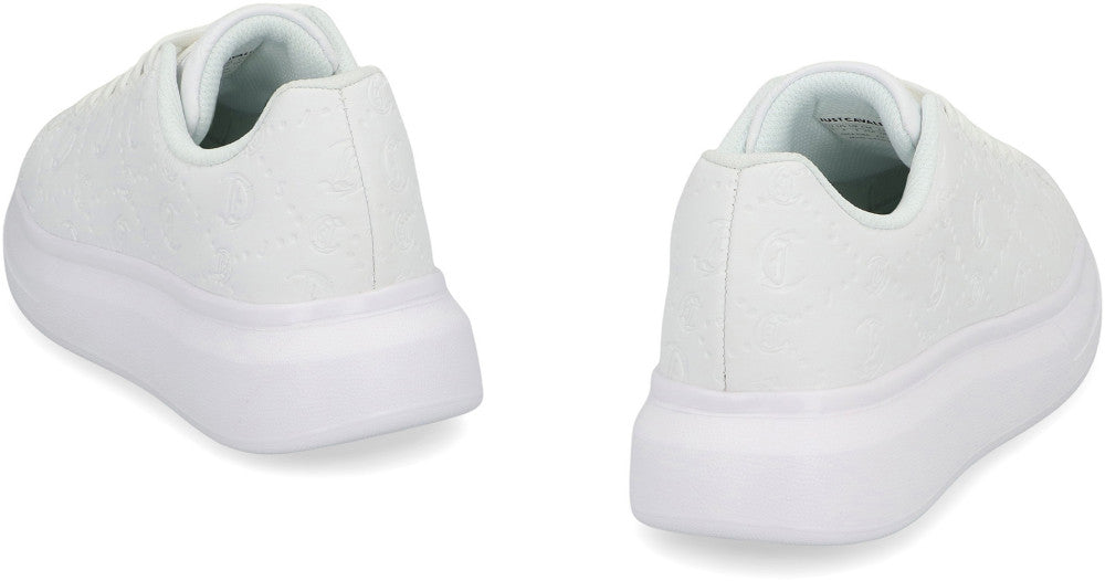 White Leather Low-top Sneakers 4
