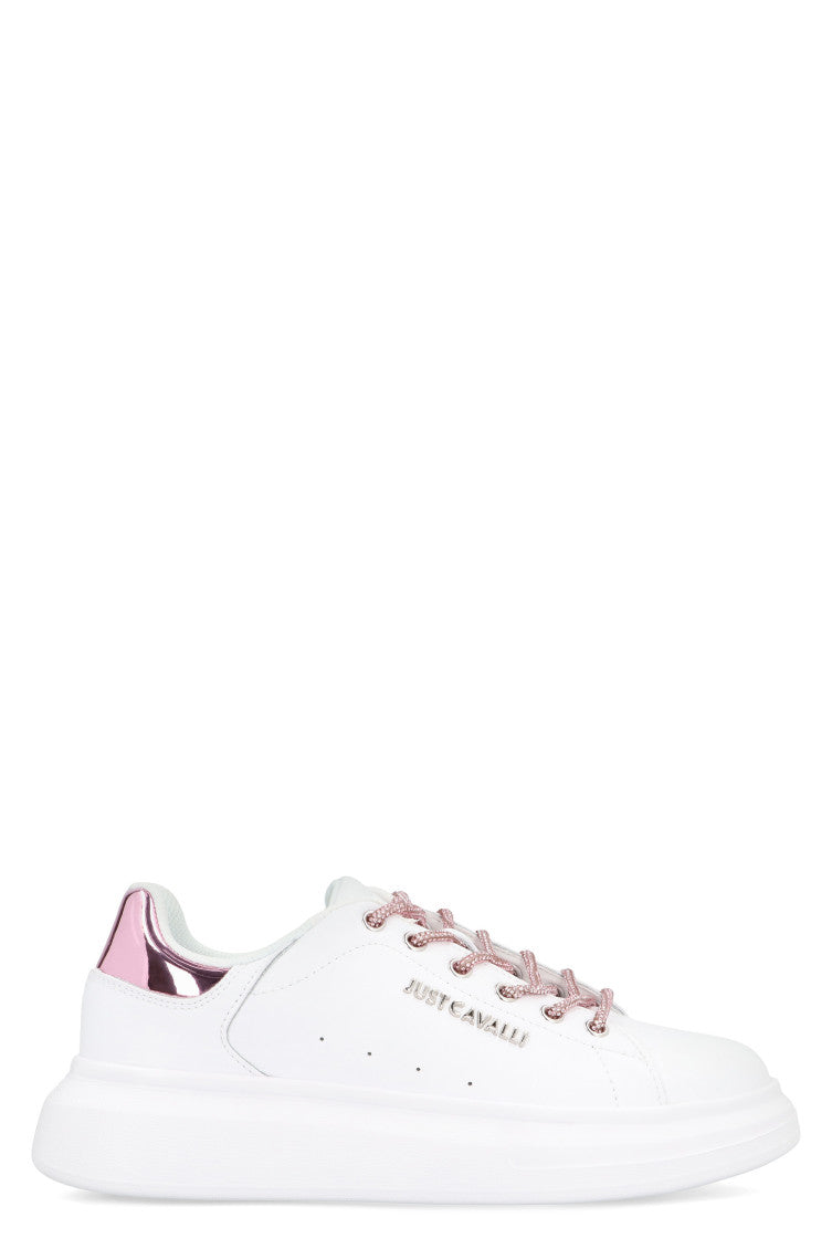 White Leather Low-top Sneakers 1