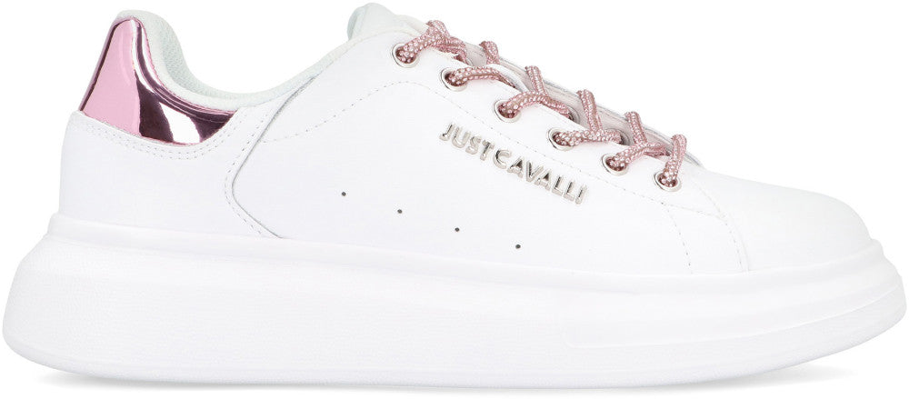 White Leather Low-top Sneakers 2