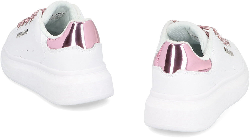 White Leather Low-top Sneakers 4