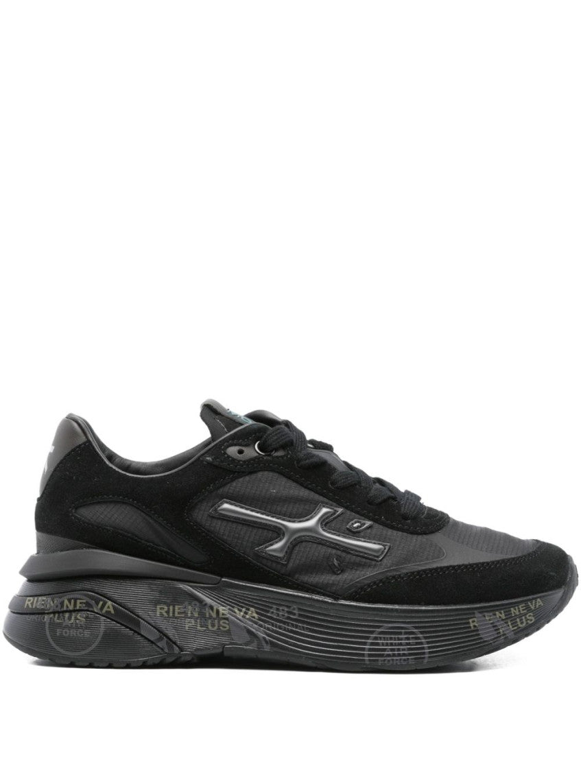 Black Lace-up Sneakers 1