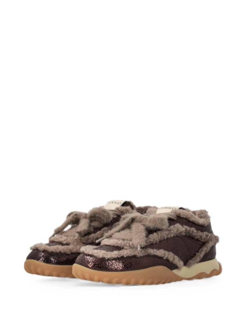 Brown Lace-up Sneakers 2