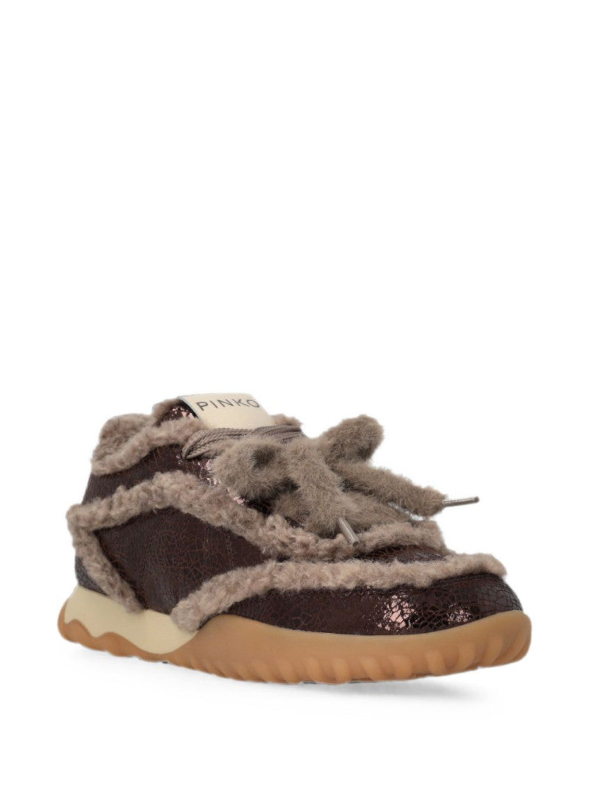 Brown Lace-up Sneakers 4
