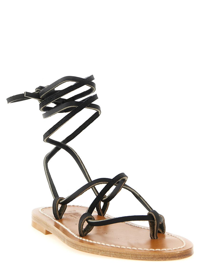 Black Leather Sandals 2