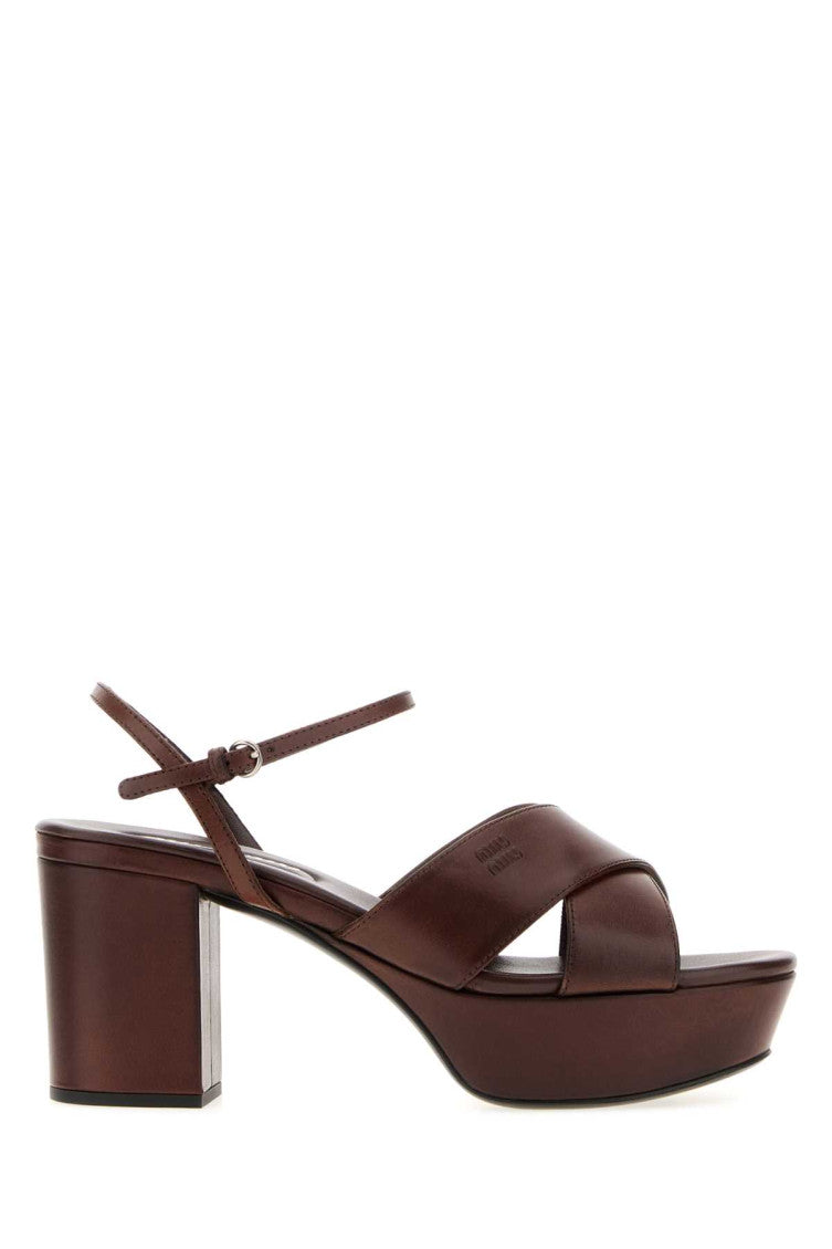 Maroon Ankle Strap Heels 1