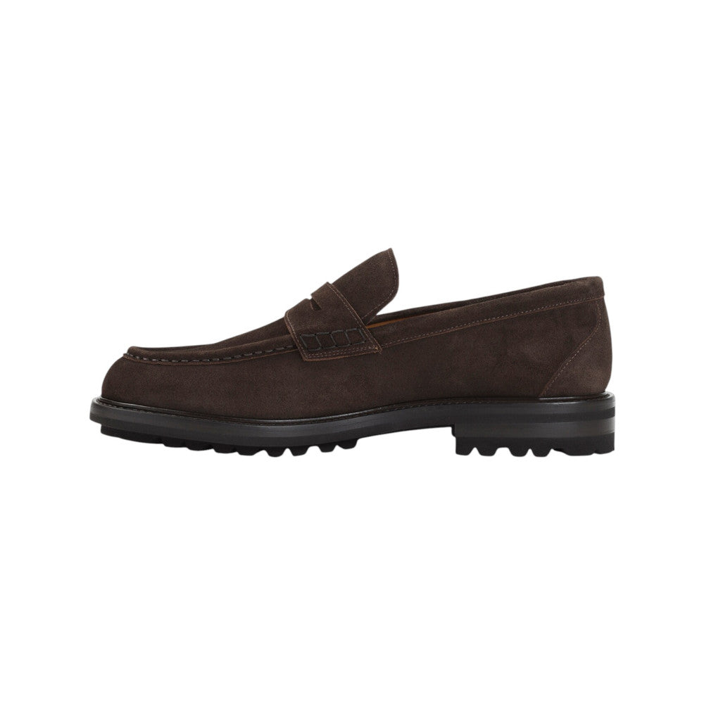Dark Brown Suede Loafers 2