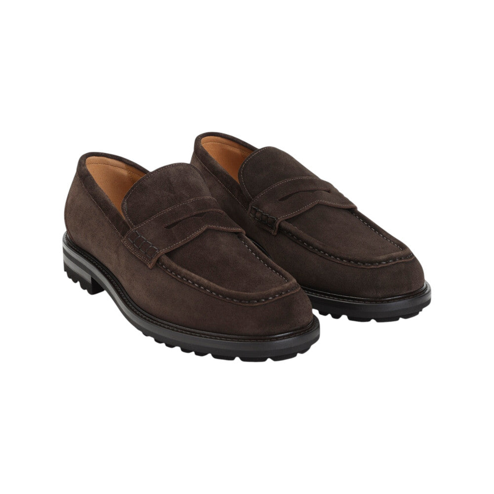 Dark Brown Suede Loafers 3