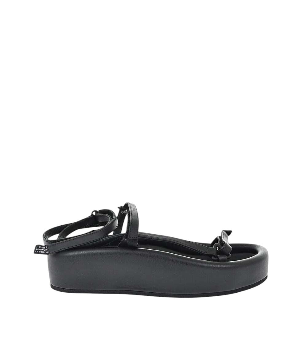Black Chunky-Sole Sandals 1