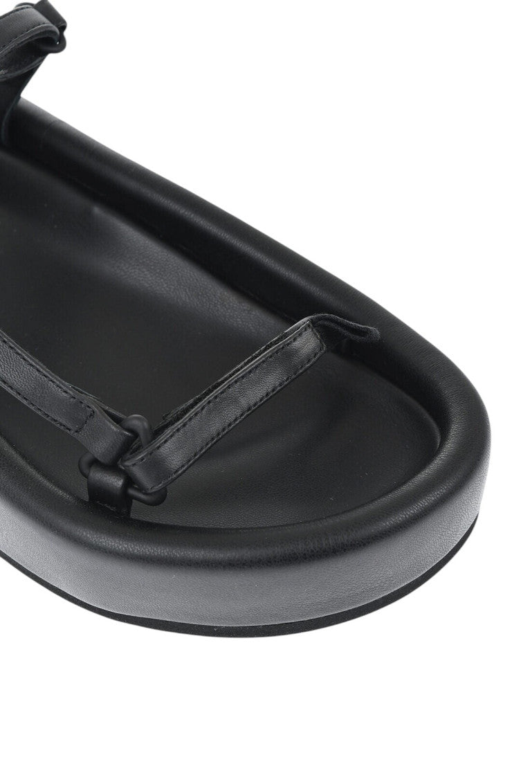 Black Chunky-Sole Sandals 2