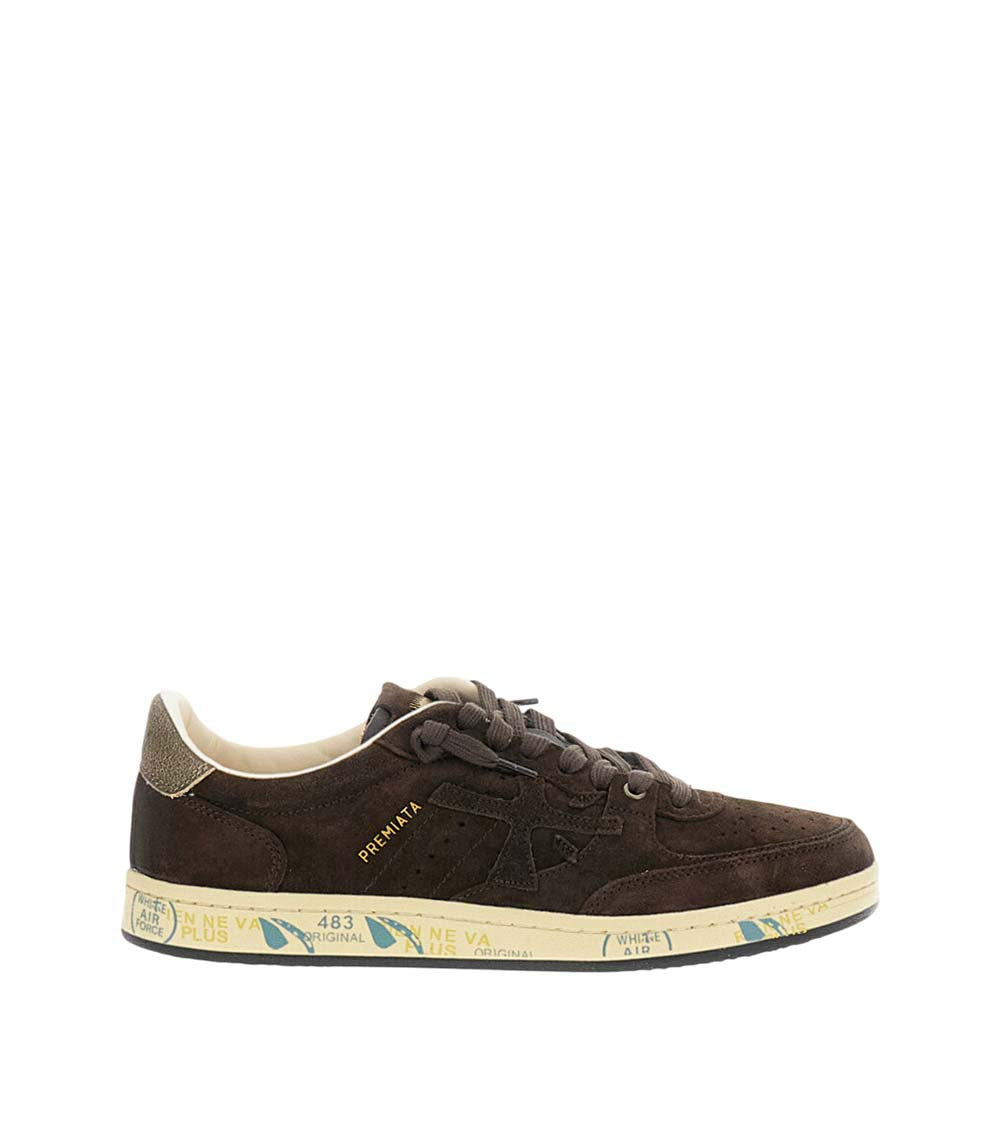 Dark Brown Lace-up Sneakers 1