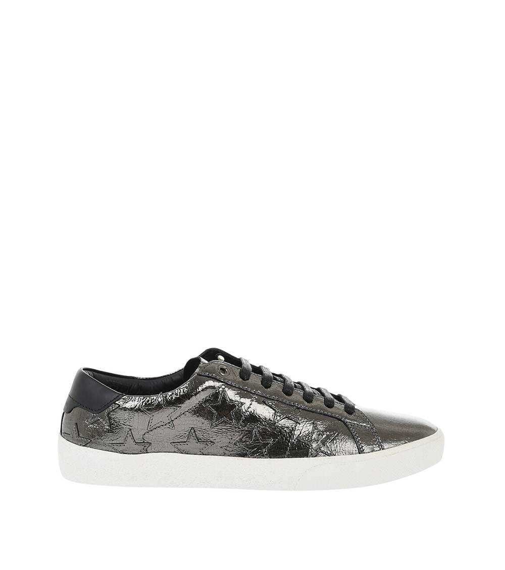 Black Low Metallic Sneakers 1
