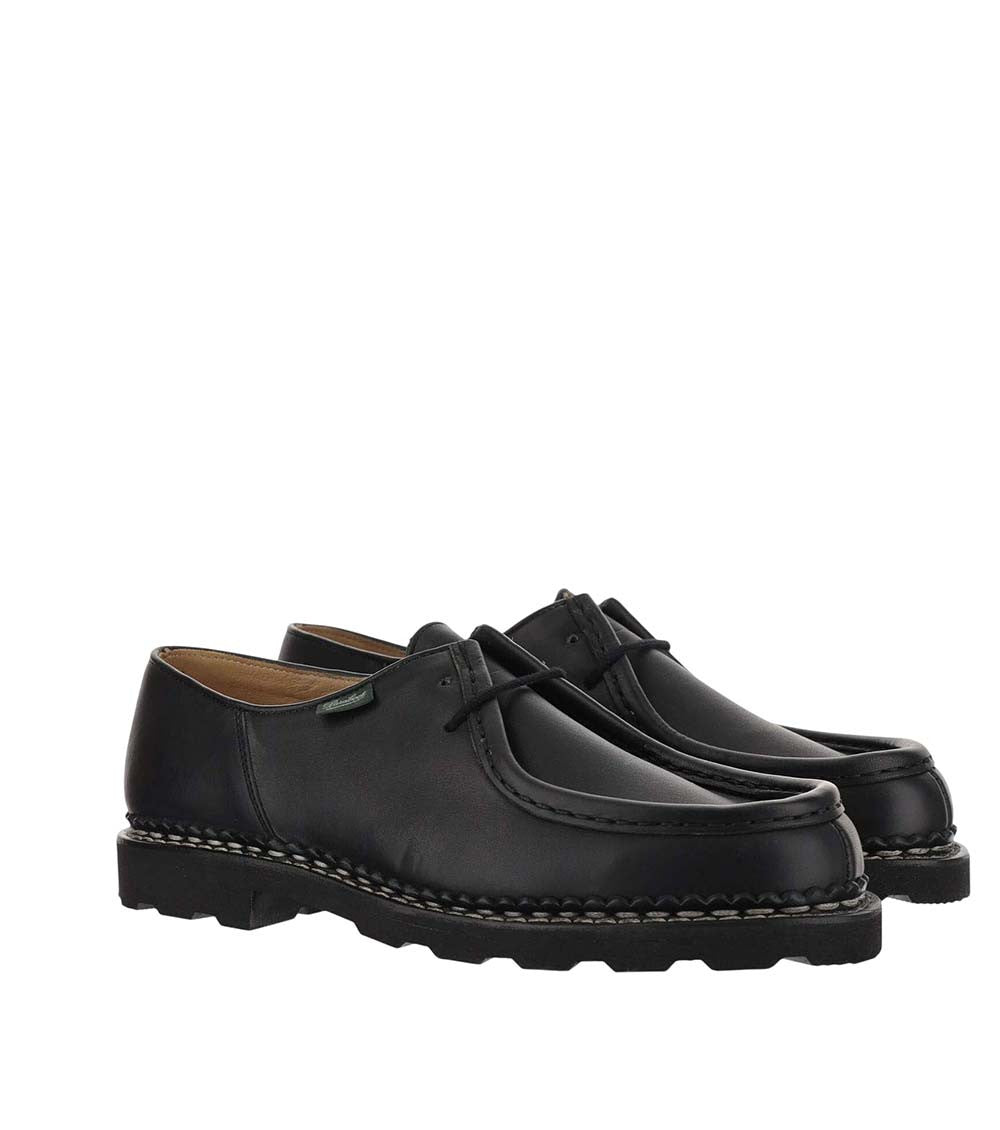 Black Leather Lace Up Shoes 3
