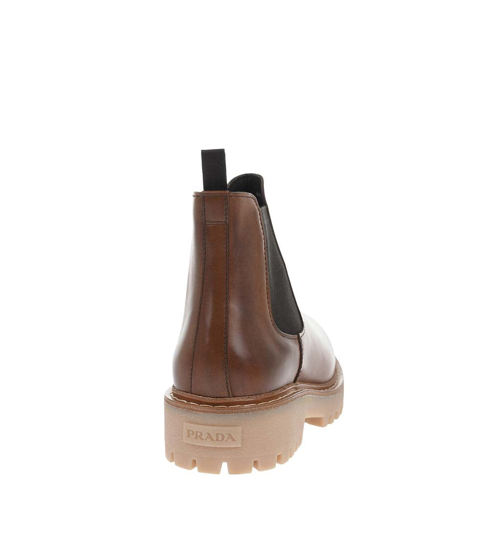 Brown Leather Chelsea Boots 2
