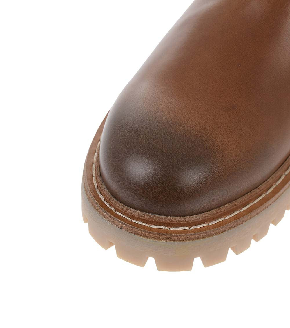 Brown Leather Chelsea Boots 3