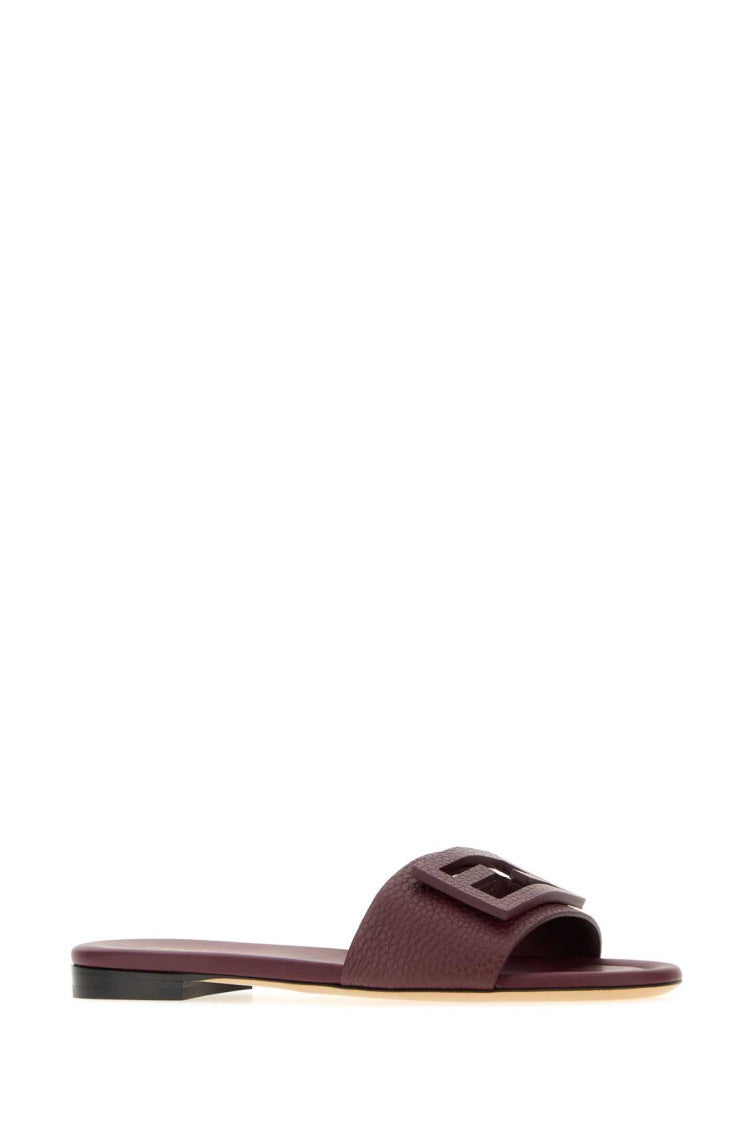 Maroon Slip On Flats 2
