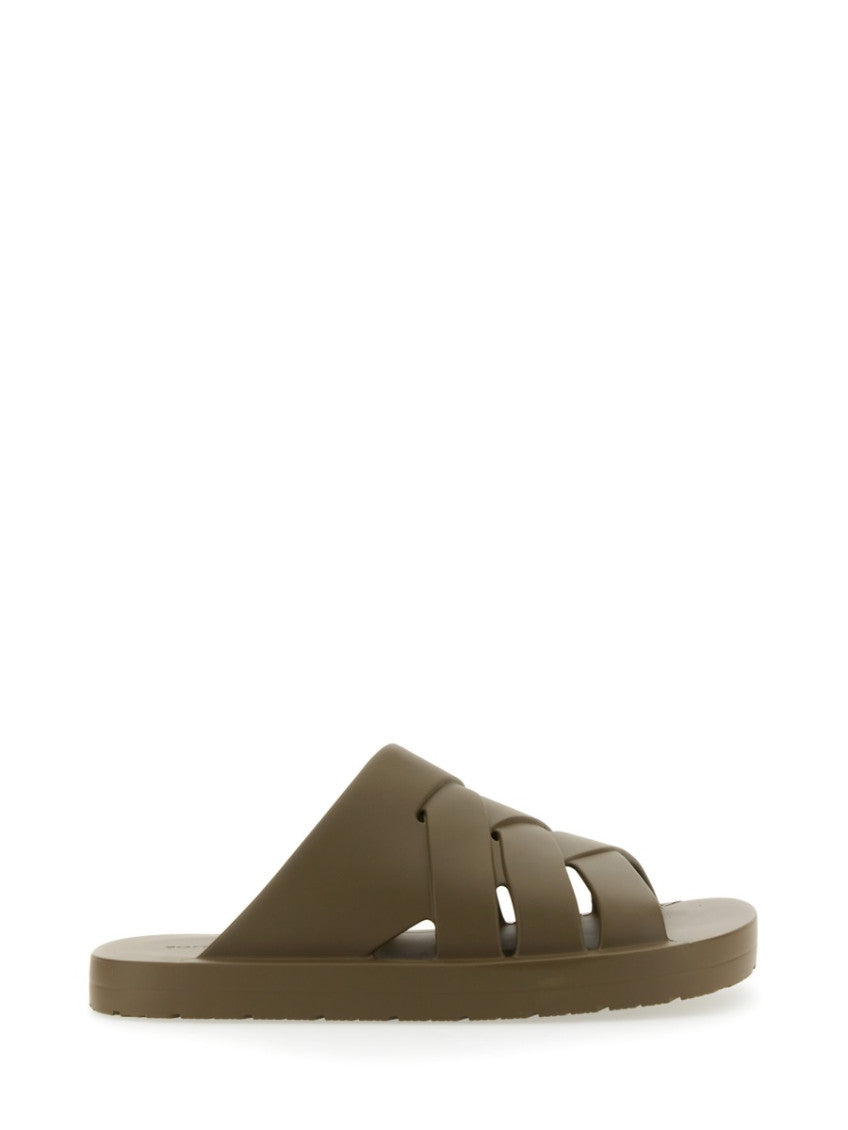 Green Slip On Sandals 1
